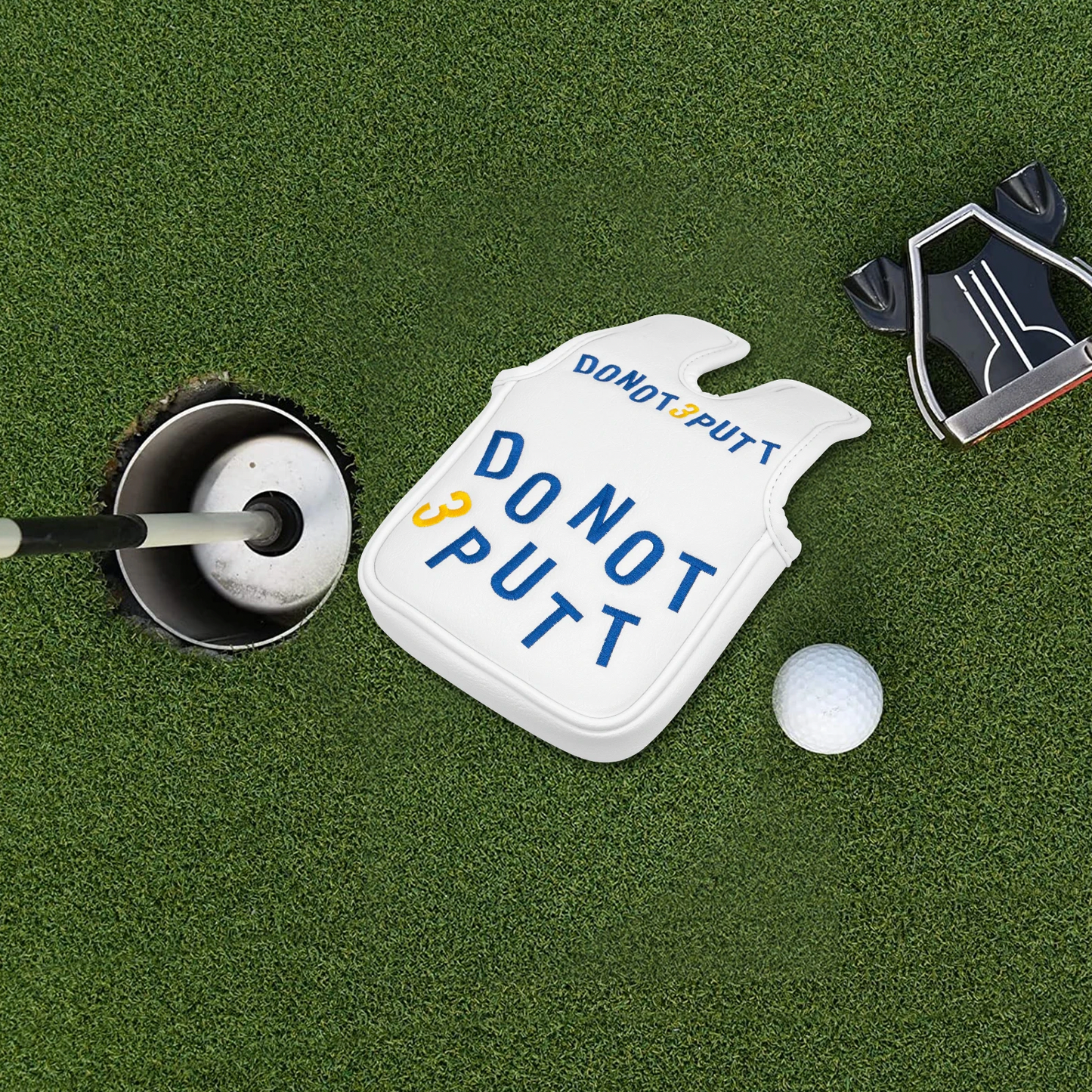 Golf Blade Mallet Putter Headcovers DO NOT 3PUTT